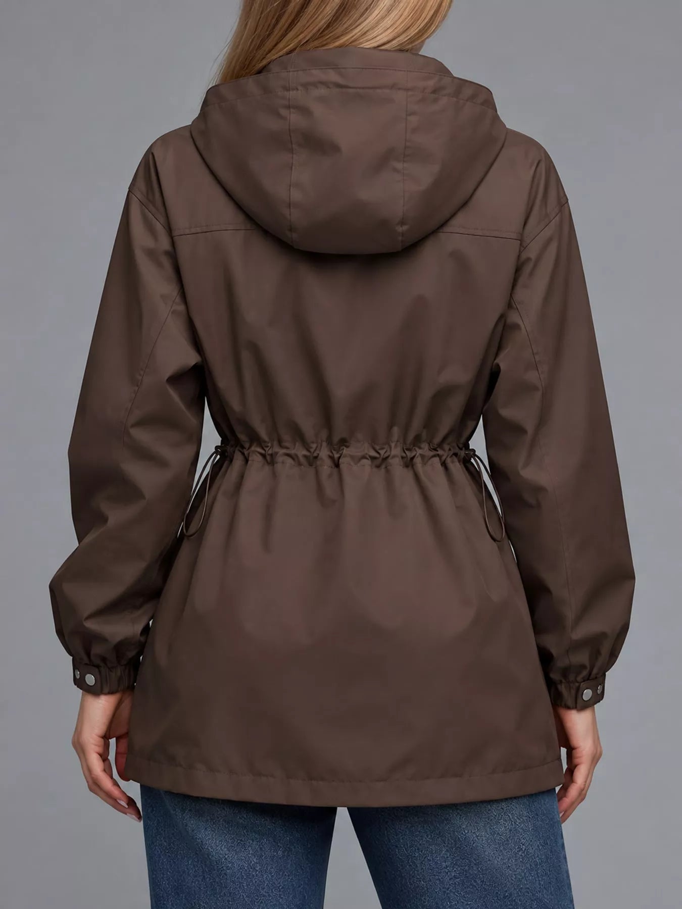 The Breeze Hooded Drawstring Windbreaker
