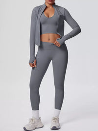 The Lucia Three-Piece Tank, Jacket & Legging Set