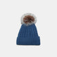 Cable Knit Winter Hat with Pompom