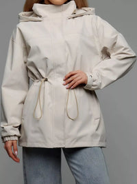 The Breeze Hooded Drawstring Windbreaker