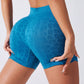 Ruched Leopard High Waist Active Shorts