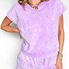 Round Neck Short Sleeve Tee and Shorts Set