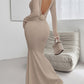 Devine Backless Round Neck Long Sleeve Maxi Dress