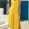 Wide Strap Wide Leg Jumpsuit