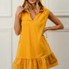 BiBi Ruffled French Terry Hooded Dress