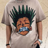 Men's Graphic Round Neck Oversized T-Shirt