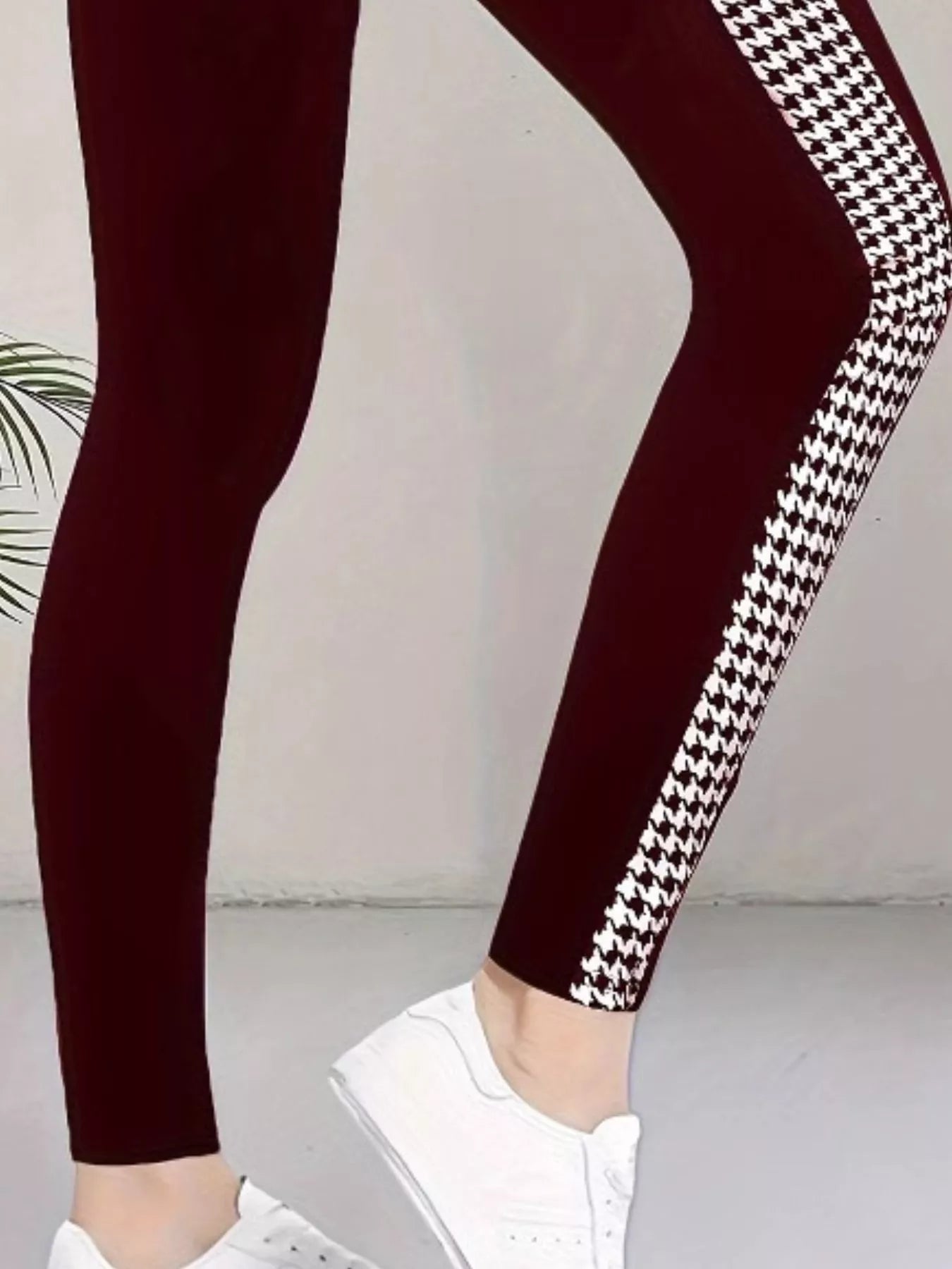 The Harper Houndstooth Panel Legging