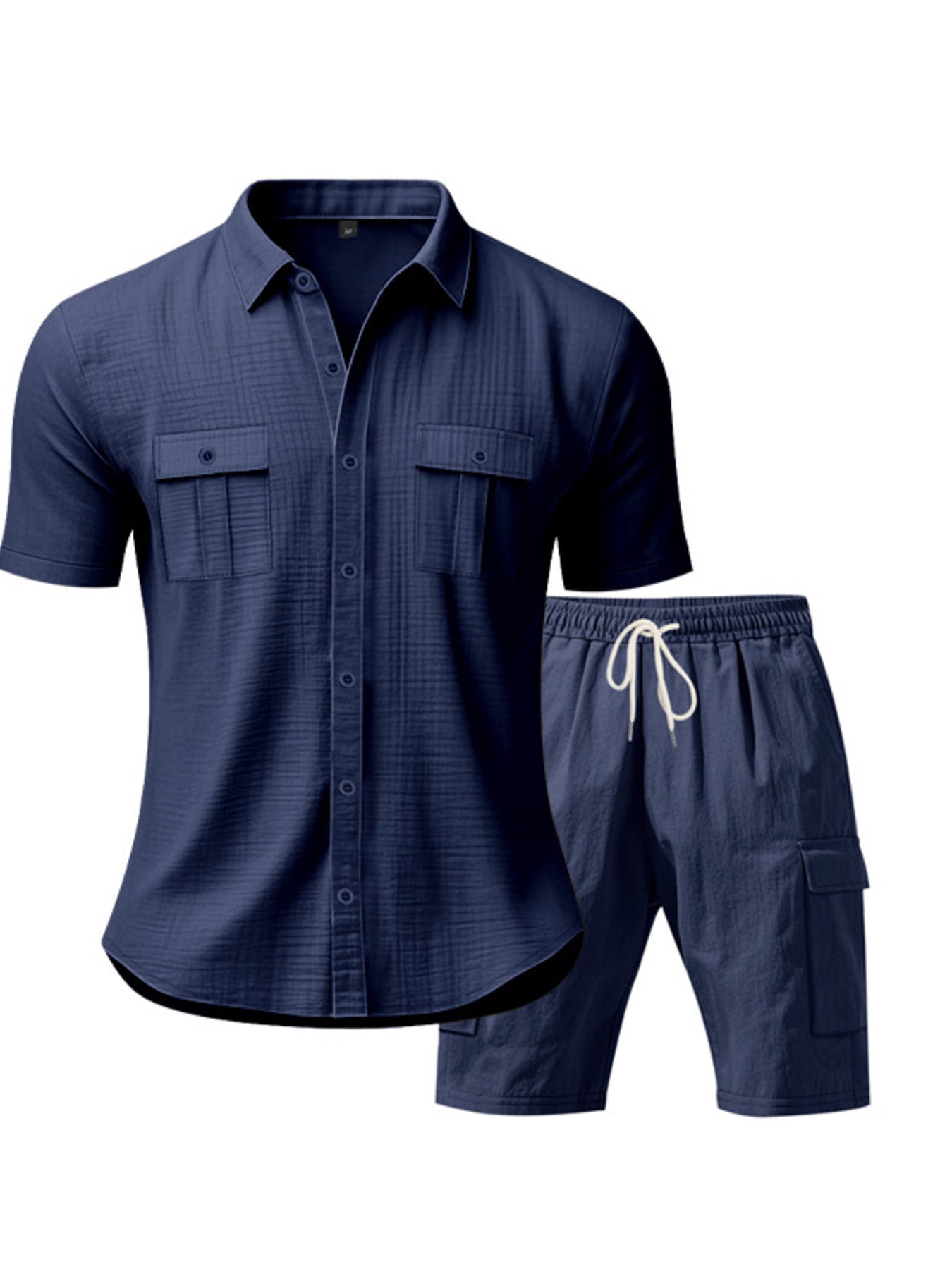 The Harbor Button-Up Set – button up shirt and shorts set, view 6