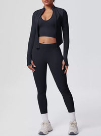The Lucia Three-Piece Tank, Jacket & Legging Set