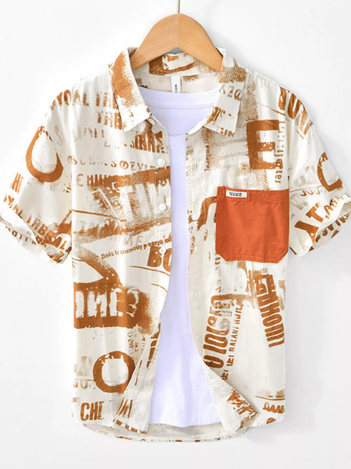 Men's Printed Short Sleeve Shirt