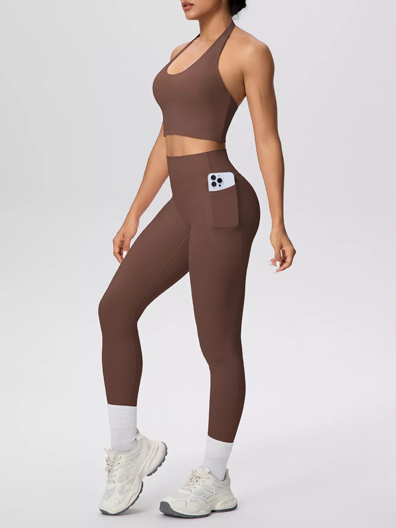 The Lucia Halter Crop Top & Legging Set