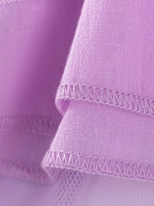 Children's Ballerina Round Neck Tulle Dress