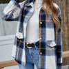 Plaid Button-Up Long Sleeve Shacket