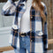 Plaid Button-Up Long Sleeve Shacket