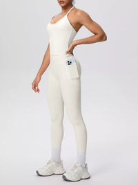 The Lucia Soft Halter Cami & Legging Set