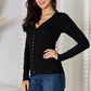 Zenana Full Size V-Neck Long Sleeve Cardigan