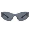 Rimless Shield Futuristic Sunglasses
