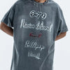 Men's Letter Round Neck Oversized T-Shirt
