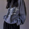 Skeleton Graphic Oversized Sweatshirt