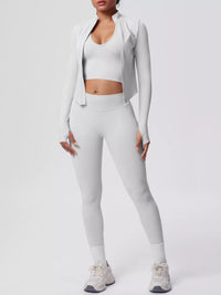 The Lucia Three-Piece Tank, Jacket & Legging Set