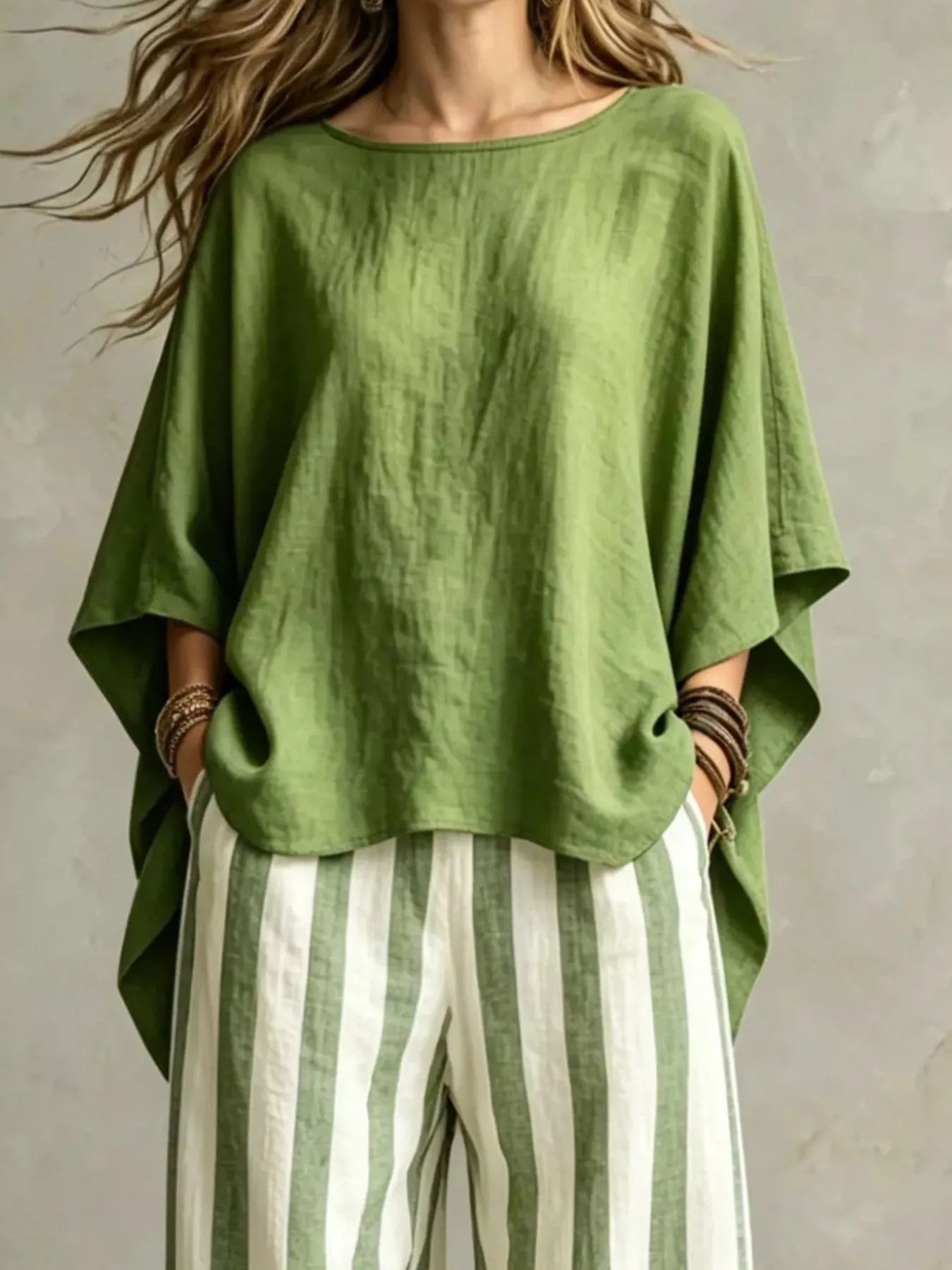 The Quinn Top & Pants Set – top front view