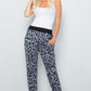 Celeste Full Size Leopard Contrast Sweatpants