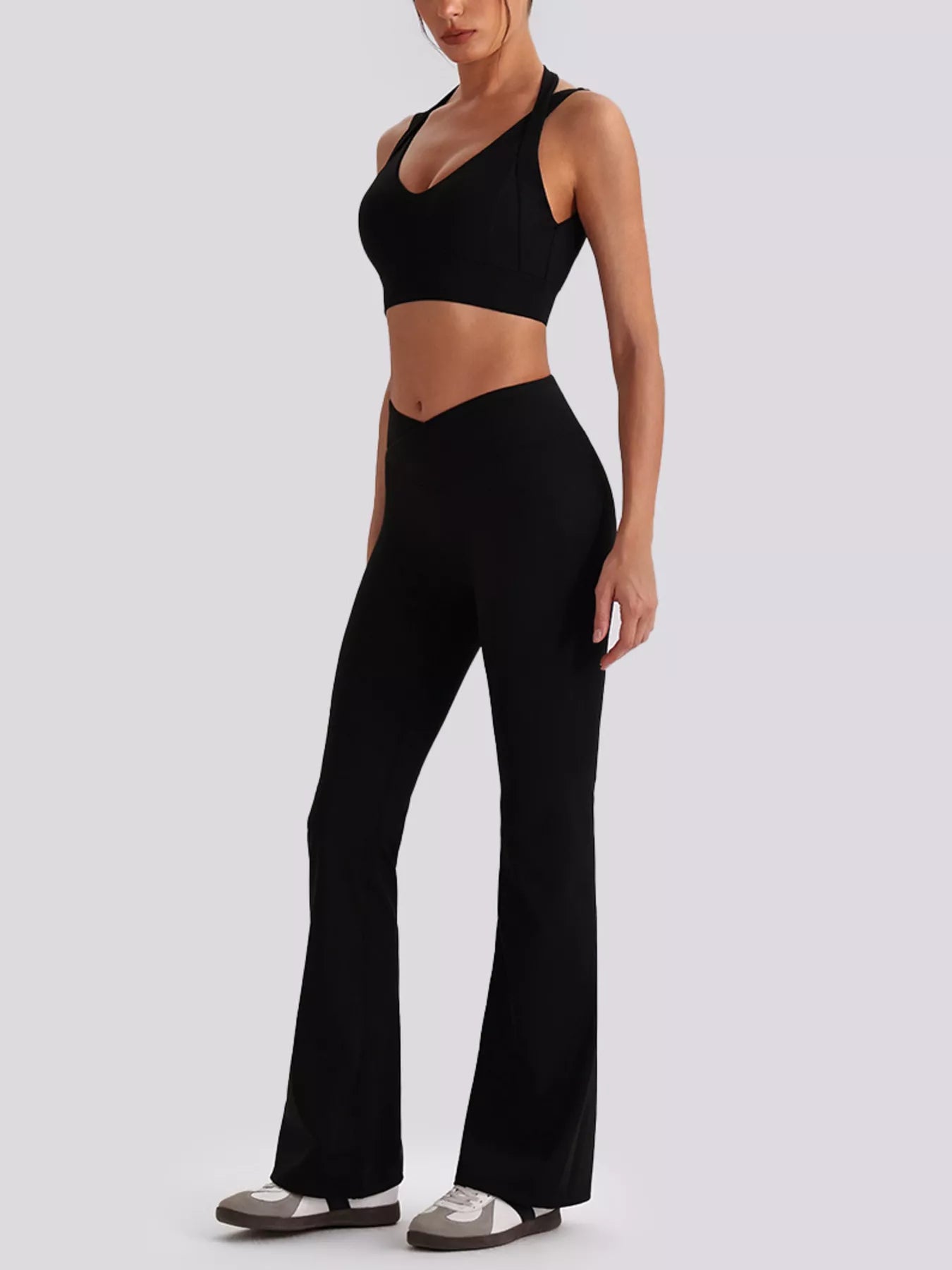 The Cleo Criss-Cross V-Neck Tank & Legging Set