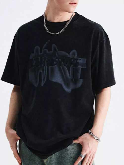 Men's Graphic Round Neck Oversized T-Shirt