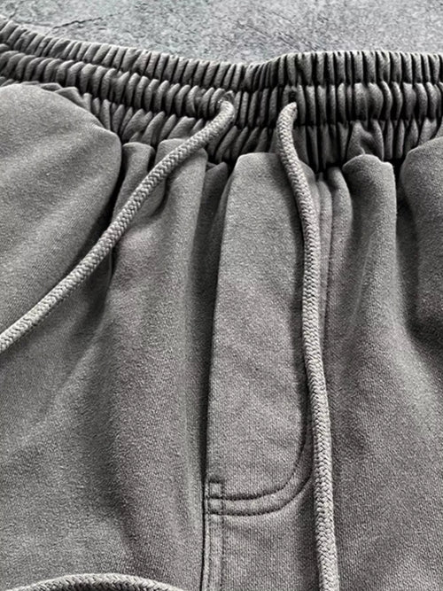Men's Drawstring Exposed Seam Shorts