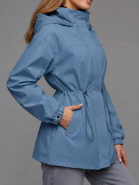 The Breeze Hooded Drawstring Windbreaker