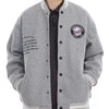 Men's Plus Size Snap Down Dropped Shoulder Jacket