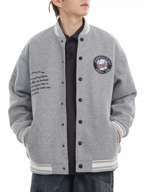 Men's Plus Size Snap Down Dropped Shoulder Jacket