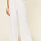 Double Take Full Size Texture Smocked Waist Wide Leg Pants