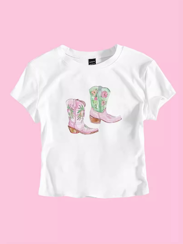 Boots Hot Girls T-Shirt