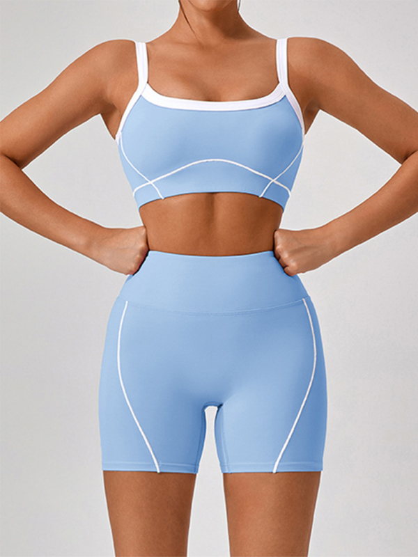 Yoga Suspender Bra + Shorts Suit