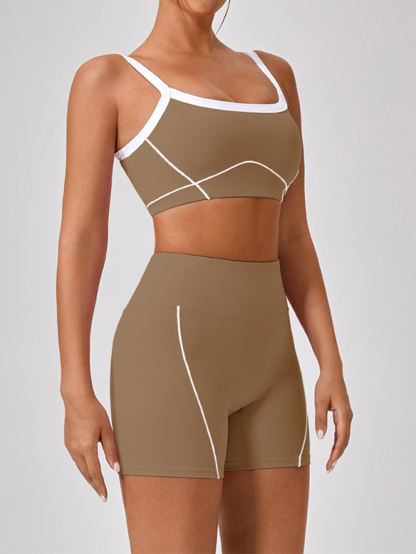 Yoga Suspender Bra + Shorts Suit