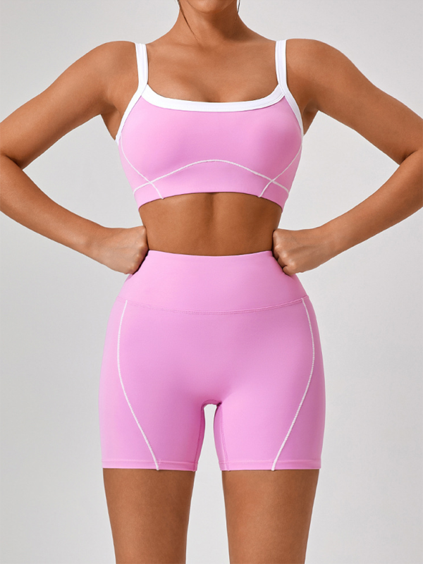 Yoga Suspender Bra + Shorts Suit