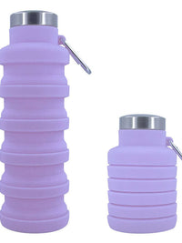 New Portable Silicone Water Bottle Retractable Folding Coffee Bottle Cups E Outdoor Travel Tools Collapsible Sport Bottles