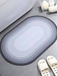 Super Absorbent Shower Bath Mat Bathroom Anti-Slip Carpet Rug Simple Kitchen Entrance Soft Door Bathtub Side Bath Mat Home Decor