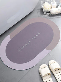 Super Absorbent Shower Bath Mat Bathroom Anti-Slip Carpet Rug Simple Kitchen Entrance Soft Door Bathtub Side Bath Mat Home Decor