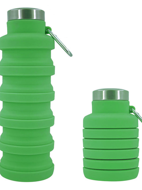 New Portable Silicone Water Bottle Retractable Folding Coffee Bottle Cups E Outdoor Travel Tools Collapsible Sport Bottles