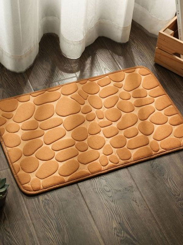 Super Absorbent Shower Bath Mat Bathroom Anti-Slip Carpet Rug Simple Kitchen Entrance Soft Door Bathtub Side Bath Mat Home Decor