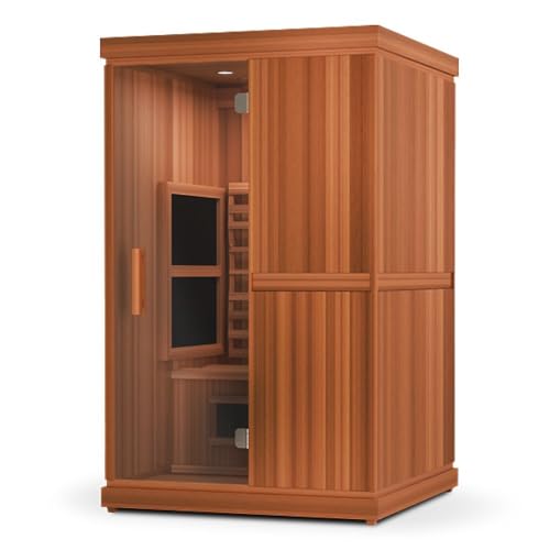 Finnmark 2-Person Home Infrared Sauna Kit, Both Near & Far Infrared Panels, UL-Listed for Safety, Bluetooth Audio, 170° in Under 1-Hour, Red Light Therapy, Touchscreen Control, PremiumWesternRedcedar