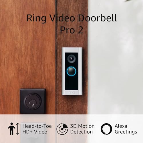 Ring Video Doorbell Pro 2 – Best-in-class with cutting-edge features (existing doorbell wiring required)