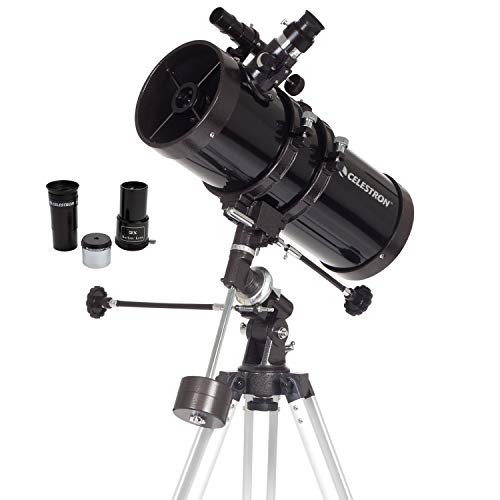 Celestron - PowerSeeker 127EQ Telescope - Manual German Equatorial Telescope for Beginners - Compact and Portable - Bonus Astronomy Software Package - 127mm Aperture