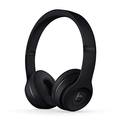 Beats Solo3 Wireless On-Ear Headphones - Apple W1 Headphone Chip, Class 1 Bluetooth, 40 Hours of Listening Time, Built-in Microphone - Black (Latest Model)