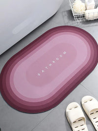 Super Absorbent Shower Bath Mat Bathroom Anti-Slip Carpet Rug Simple Kitchen Entrance Soft Door Bathtub Side Bath Mat Home Decor