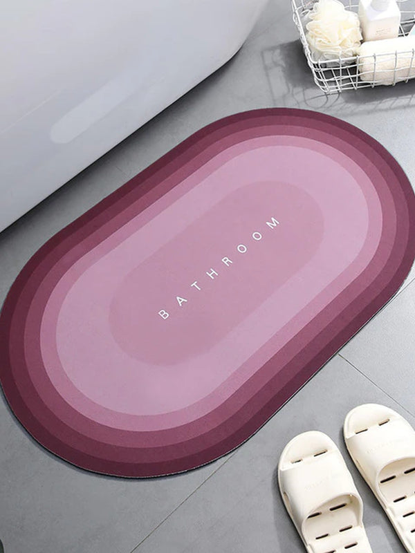 Super Absorbent Shower Bath Mat Bathroom Anti-Slip Carpet Rug Simple Kitchen Entrance Soft Door Bathtub Side Bath Mat Home Decor