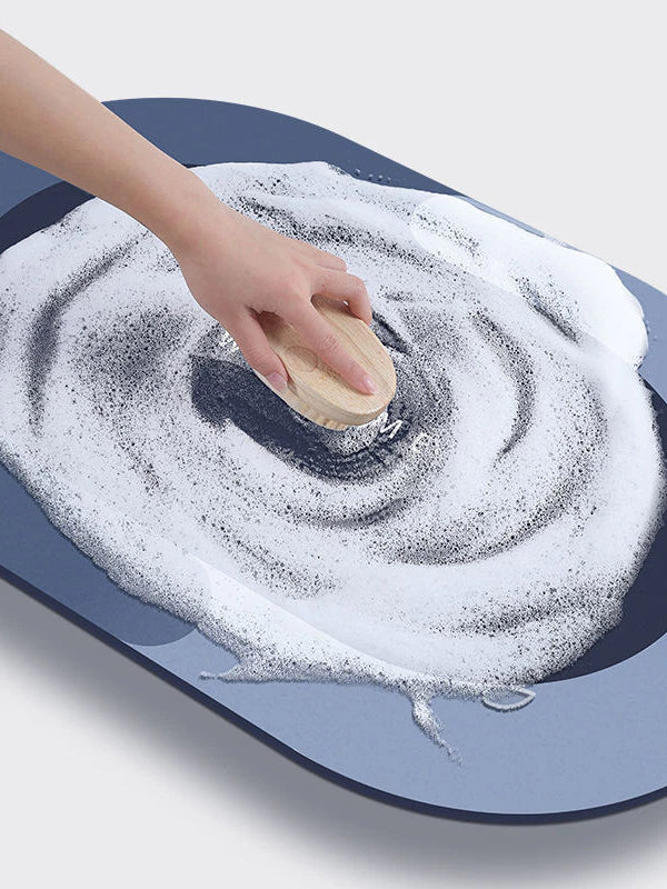 Super Absorbent Shower Bath Mat Bathroom Anti-Slip Carpet Rug Simple Kitchen Entrance Soft Door Bathtub Side Bath Mat Home Decor