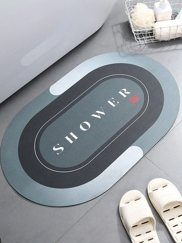 Super Absorbent Shower Bath Mat Bathroom Anti-Slip Carpet Rug Simple Kitchen Entrance Soft Door Bathtub Side Bath Mat Home Decor